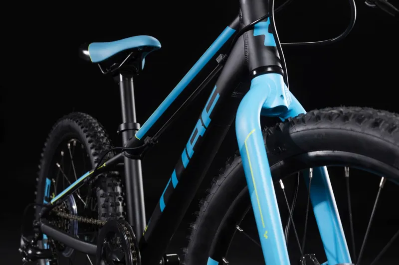 Cube Acid 200 Disc Kids Bike 2019 Black/Blue/Kiwi-1