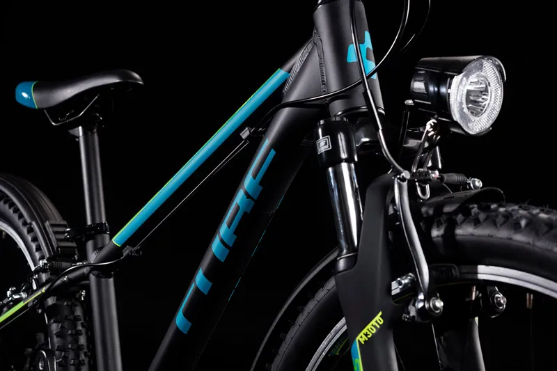 Cube Acid 240 Allroad 24in Wheel Mountain Bike 2020 Black/Blue/Green-2