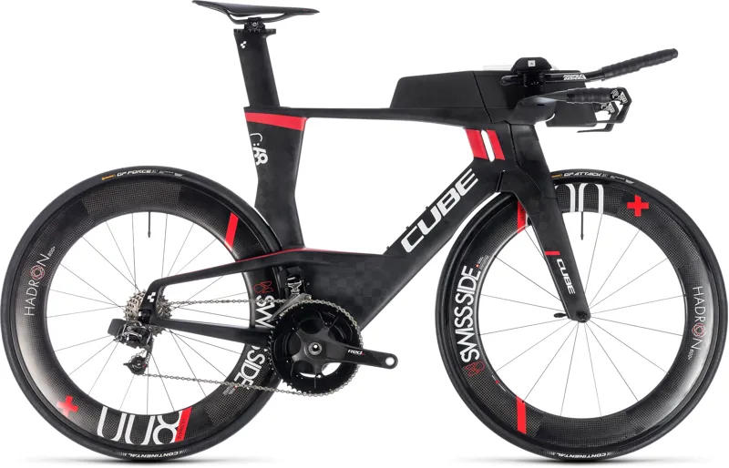Cube Aerium C:68 SLT High Triathlon Bike Carbon/Red