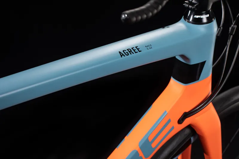 Cube Agree C:62 Race Disc Ultegra Carbon Road Bike 2020 Grey/Orang-4