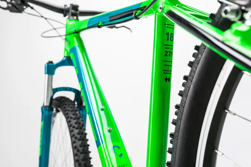 Cube Aim 27.5 Hardtail Mountain Bike 2017 Blue/Green-7