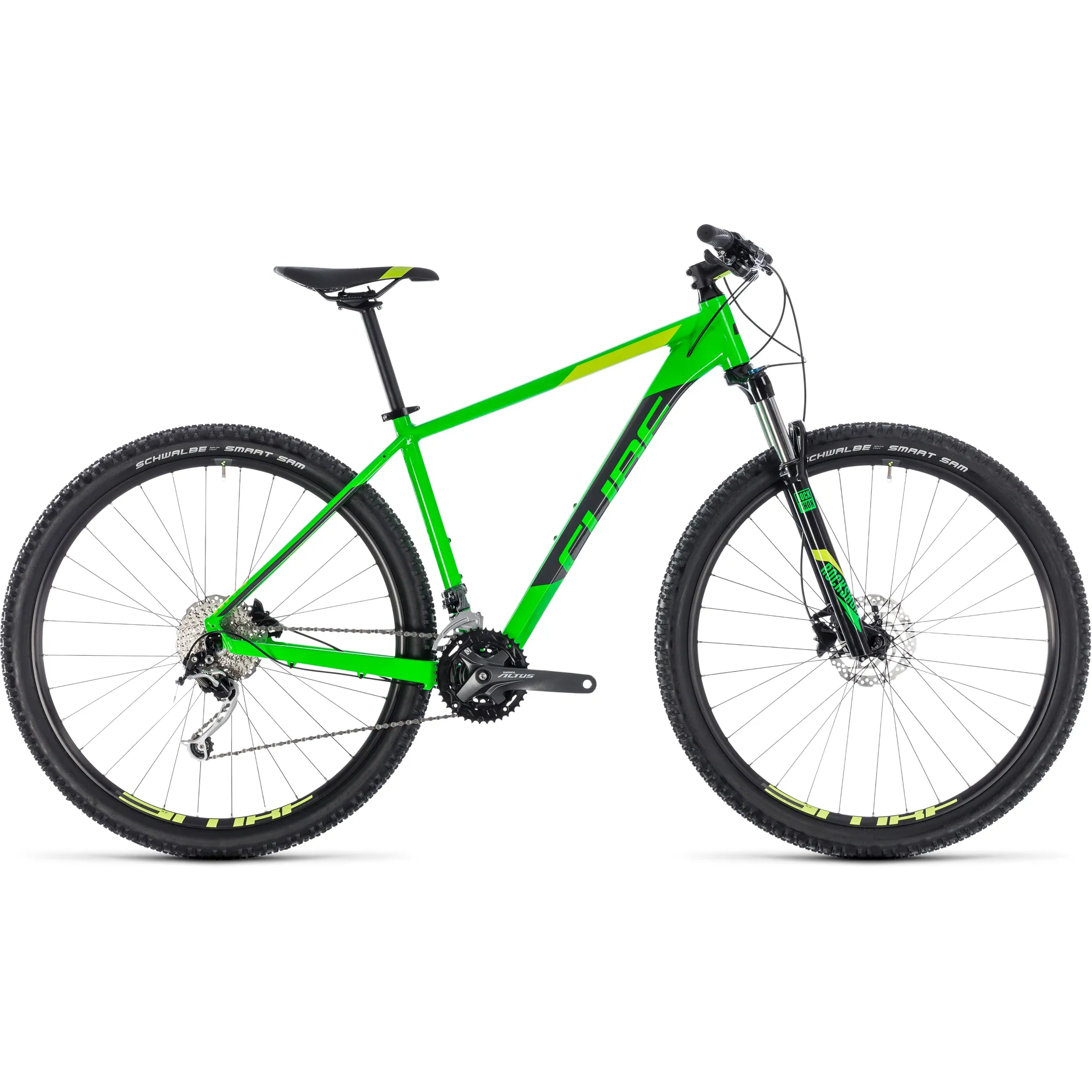 Cube Attention Sl Hardtail Mountain Bike Cube Analog Black Green