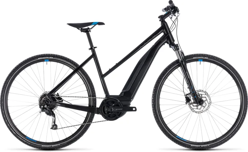 Cube Cross Hybrid One 400 Womens Electric Bike 2018 Black