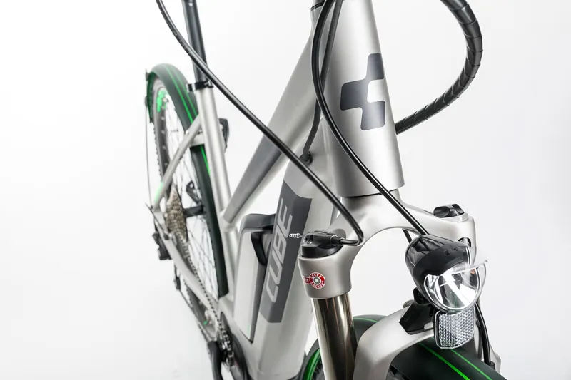 Cube Cross Hybrid Race Allroad 500 Electric Bike 2017 Silver/Green-6
