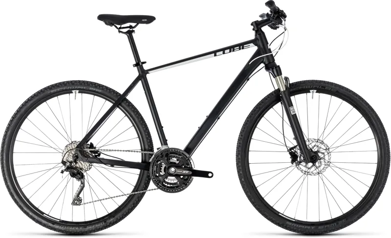Cube Cross Pro Hybrid Bike 2018 Black/White