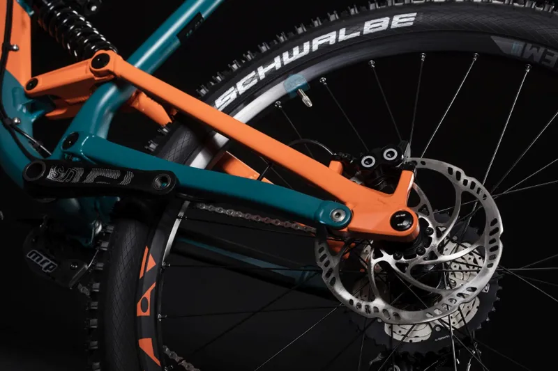 Cube Hanzz 190 Race 27.5 Mountain Bike 2019 Pinetree/Orange-5