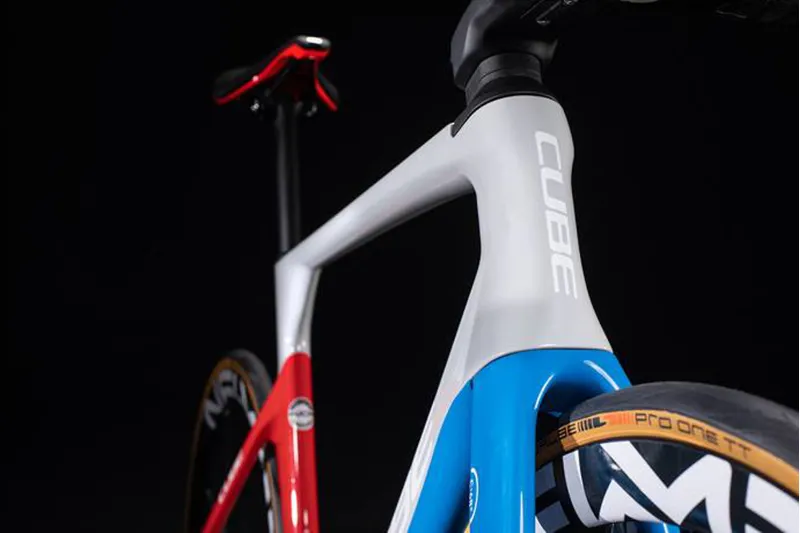 Cube Litening C68X Race Team Force AXS Disc Road Bike 2020 GRY/RED/BLU-3