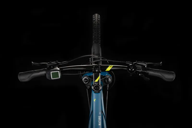 Cube Nature Hybrid EXC500 Allroad Trapeze Electric Bike 2020 Blue/Lime-1