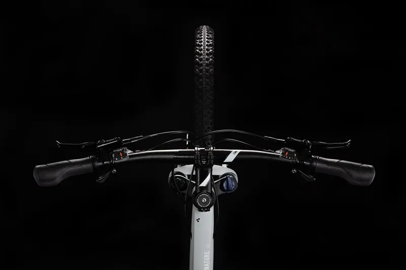 Cube Nature Pro Trapeze Frame Hybrid Road Bike 2020 Grey/White-2