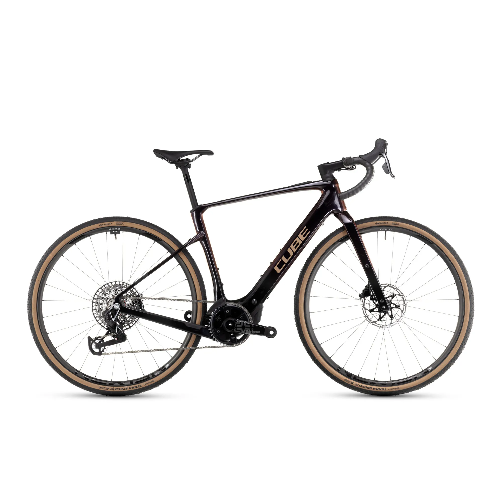 Cube Nuroad Hybrid C:62 SLT 400X Electric Gravel Bike 2025 Solar Eclipse/Bronze