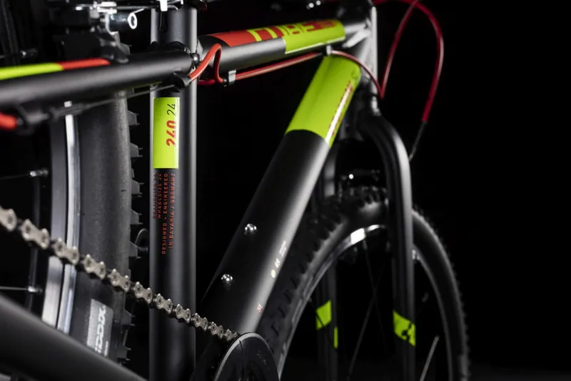 Cube Reaction 240 SL Kids Bike 2019 Black/Red/Green-3