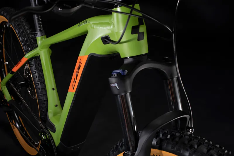 Cube Reaction Hybrid Ex 500 29er Hardtail Electric 2020 Green/Orange-2