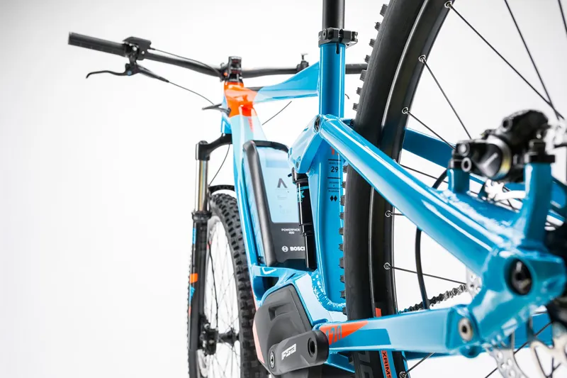 Cube Stereo Hybrid 120 HPA Pro 400 Electric Bike 2017 Blue/Orange-4