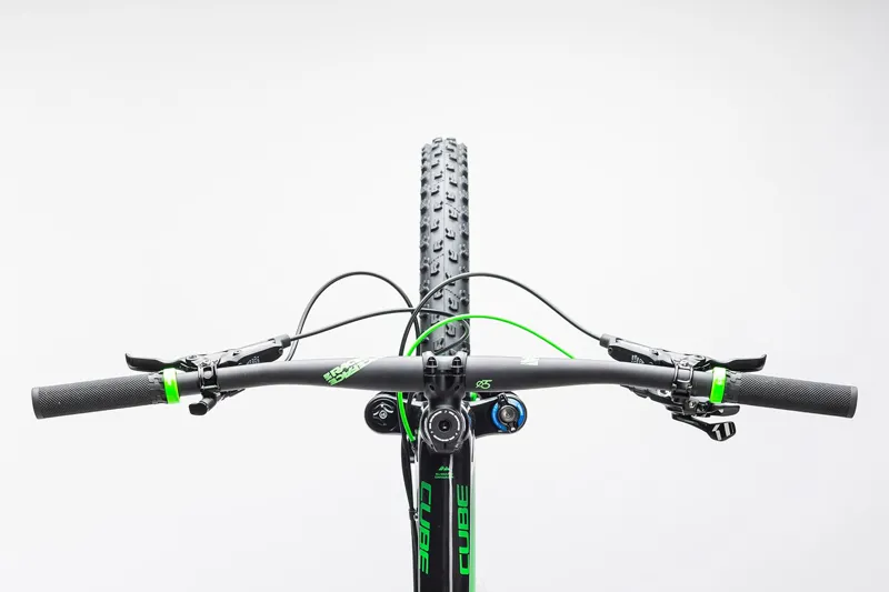 Cube Stereo 140 C:62 SL 27.5 Mountain Bike 2017 Black/Green-1