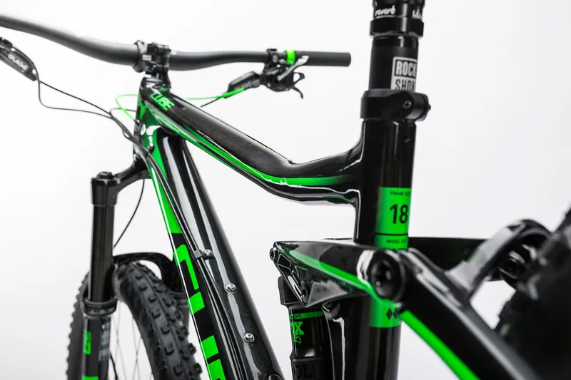 Cube Stereo 140 C:62 SL 27.5 Mountain Bike 2017 Black/Green-4