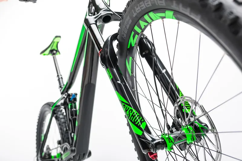 Cube Stereo 140 C:62 SL 27.5 Mountain Bike 2017 Black/Green-7