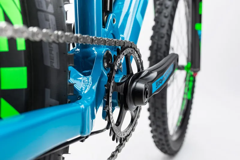 Cube Stereo 140 HPA SL 27.5 Mountain Bike 2017 Blue/Green-4