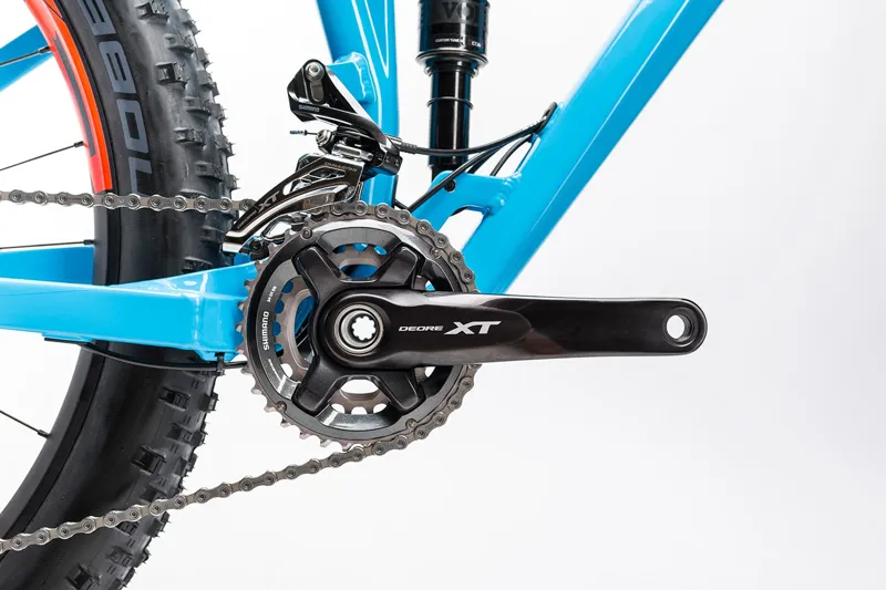 Cube Stereo 150 HPA SL 27.5+ Mountain Bike 2017 Blue/Flash Red-6