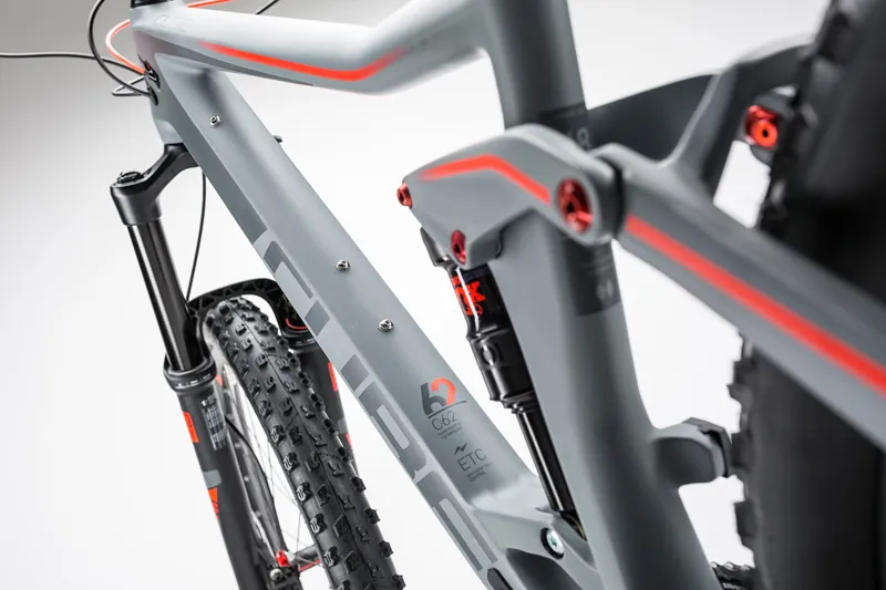 Cube Stereo 160 C:62 SL 27.5 Mountain Bike 2017 Grey/Flash Red-3