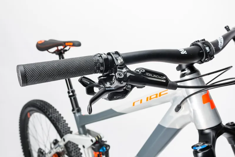 Cube Stereo 160 HPA TM 27.5 Mountain Bike 2017 Raw/Flash Orange-6