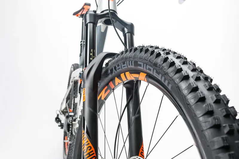 Cube Stereo 160 HPA TM 27.5 Mountain Bike 2017 Raw/Flash Orange-8