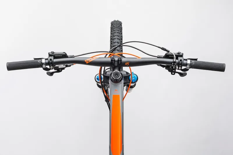 Cube Stereo 140 HPA Pro 27.5 Mountain Bike 2017 Grey/Flash Orange-1