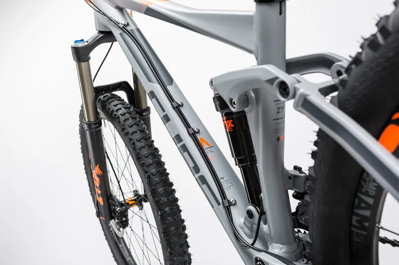 Cube Stereo 140 HPA Pro 27.5 Mountain Bike 2017 Grey/Flash Orange-3
