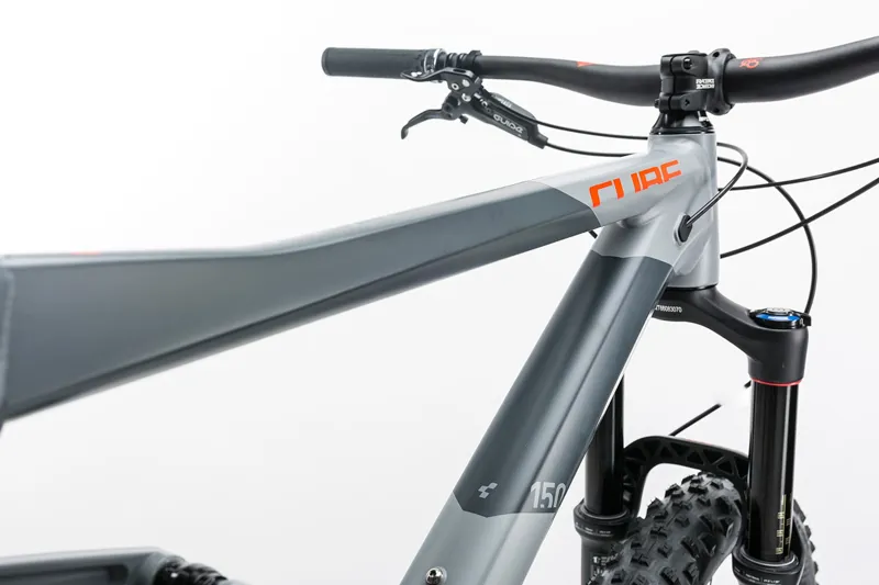 Cube Stereo 150 HPA Race 27.5+ Mountain Bike 2017 Grey/Flash Red-3