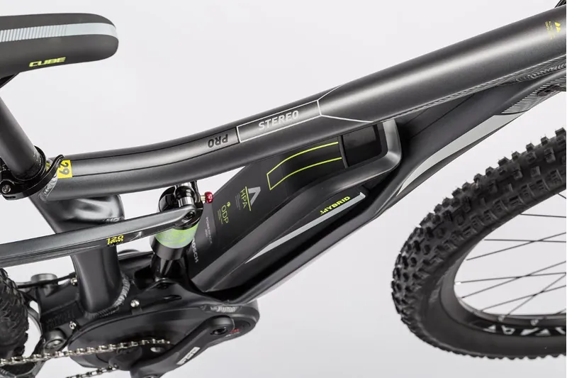 Cube Stereo Hybrid 120 HPA Pro 29er Electric Bike 2016 Grey/Green-3