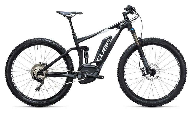 Cube Stereo Hybrid 120 HPA SL 500 27.5+ Electric Bike 2017 Black/White