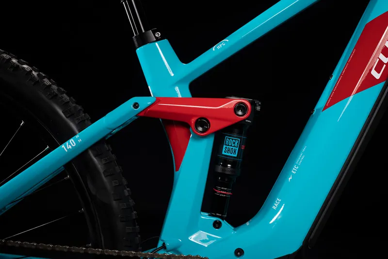 Cube Stereo Hybrid 140 HPC Race 625 Mountain Bike 2020 Petrol blue/red-3