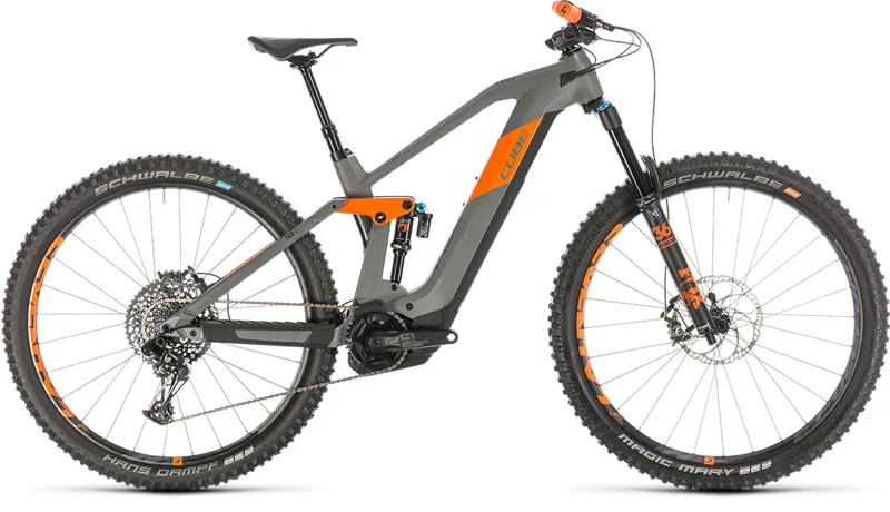 Cube Stereo Hybrid 140 HPC TM 29er Electric Bike 2020 Grey/Orange