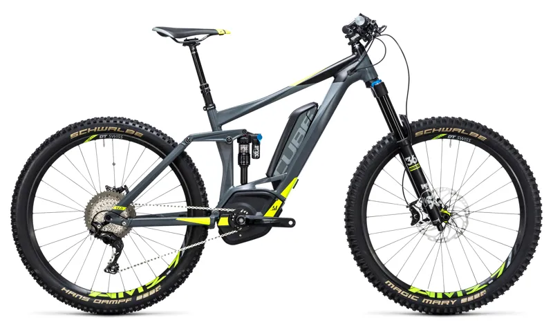 Cube Stereo Hybrid 160 HPA SL 500 27.5 Electric Bike 2017 Grey/Yellow