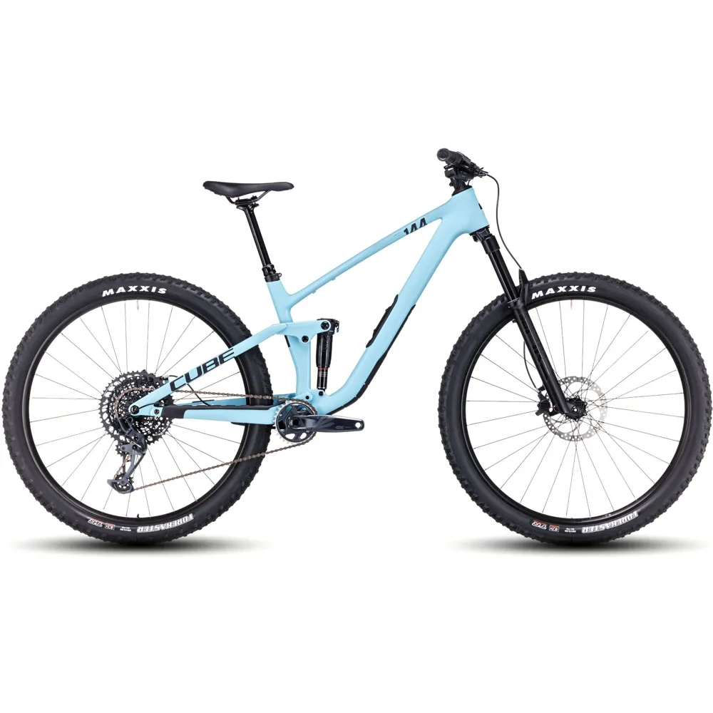 Image of Cube Stereo One44 C:62 Pro Mountain Bike 2024 Maya Blue/Black