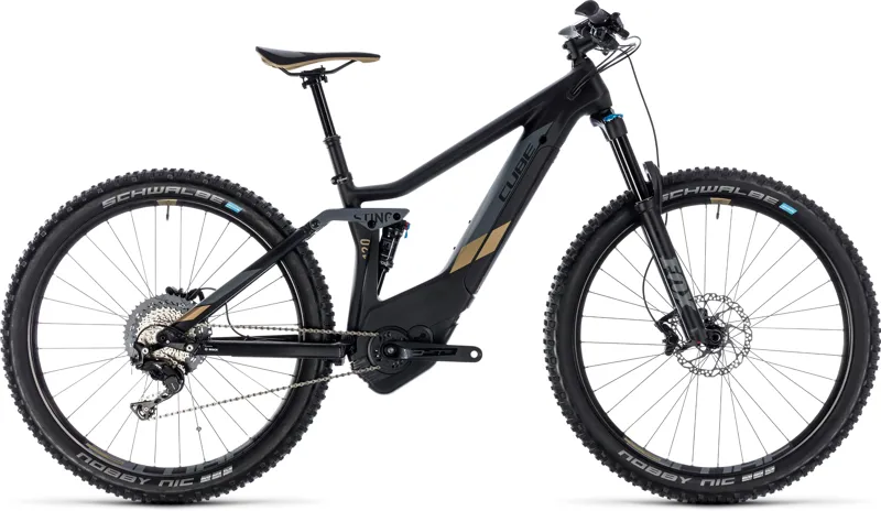 Cube Sting Hybrid 120 HPC SL 500 Womens Electric Bike 2018 Carbon/Gold