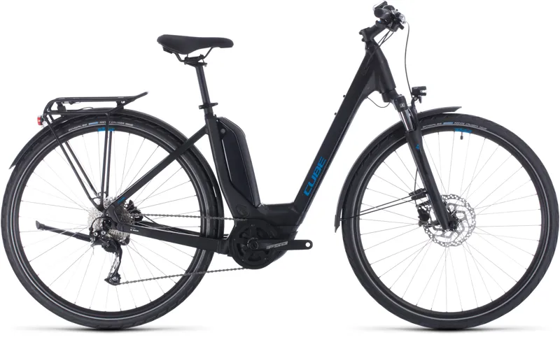 Cube Touring Hybrid One 500 Easy Entry Electric Bike 2020 Black/Blue