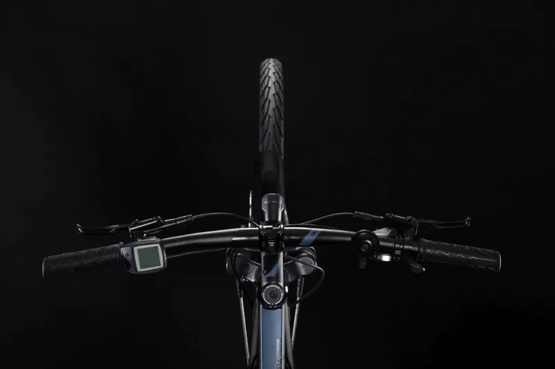 Cube Touring Hybrid One 400 Trapeze Electric Bike 2019 Black/Blue-1