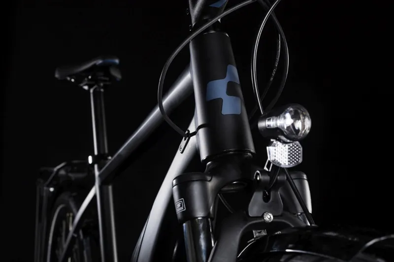 Cube Touring Hybrid One 400 Trapeze Electric Bike 2019 Black/Blue-4