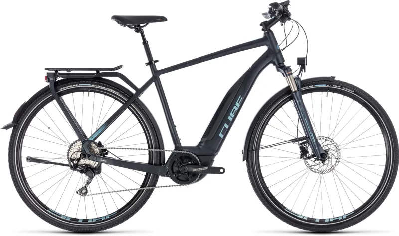 Cube Touring Hybrid Pro 400 Electric Bike 2018 Navy