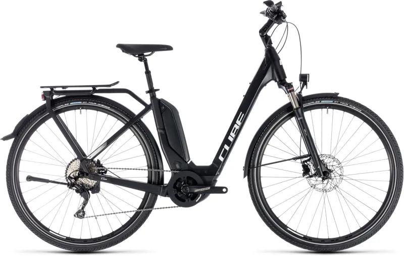 Cube Touring Hybrid Pro 400 Step Thru Electric Bike 2018 Black