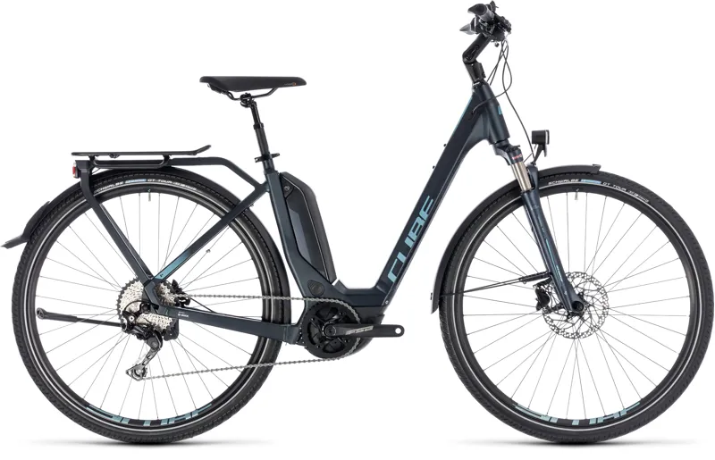 Cube Touring Hybrid Pro 400 Step Thru Electric Bike 2018 Navy
