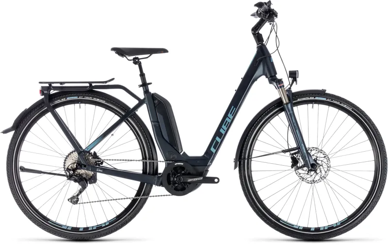 Cube Touring Hybrid Pro 500 Step Thru Electric Bike 2018 Navy