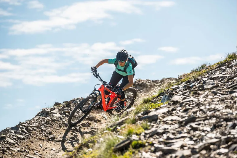 Cube Sting WLS 120 Pro 29er Womens Mountain Bike 2016 Blue/Kiwi-4