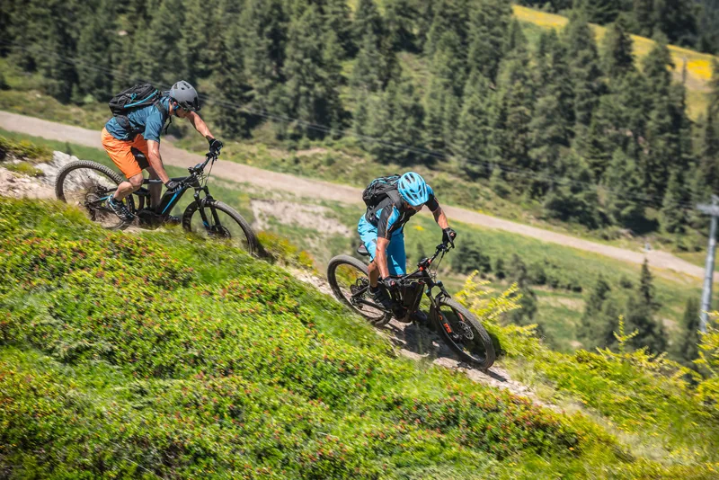 Cube Stereo Hybrid 120 HPA Race 500 29er Electric Bike 2016 Black/Blue-1