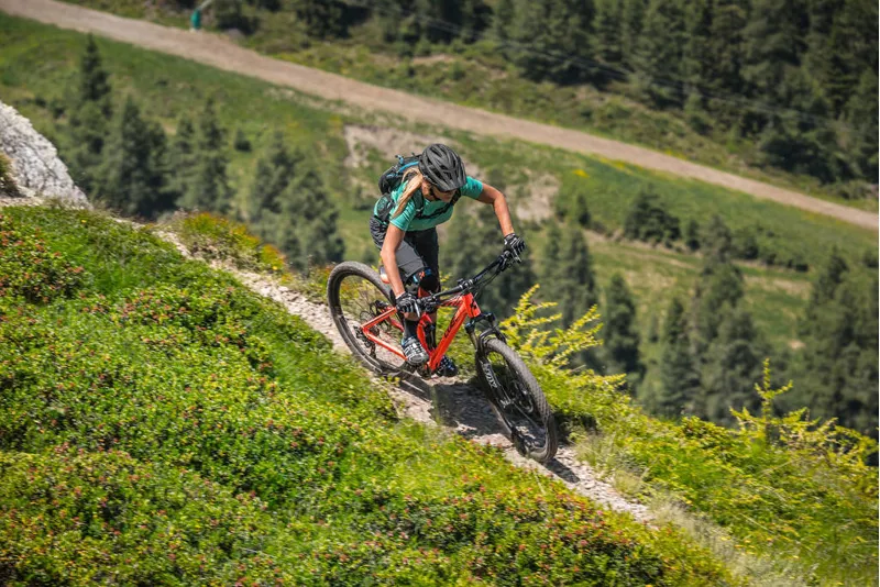 Cube Sting WLS 120 Pro 650b Womens Mountain Bike 2016 Blue/Kiwi-4