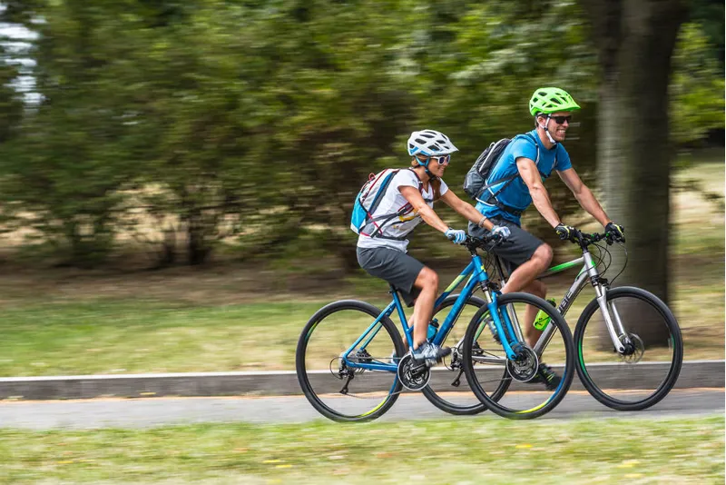 Cube Cross Pro Hybrid Bike 2016 Grey/Green-5