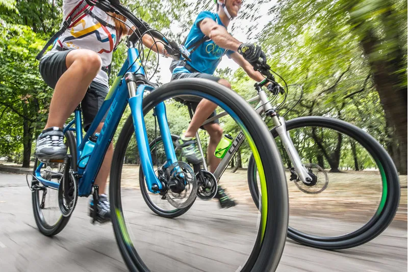 Cube Cross Pro Hybrid Bike 2016 Grey/Green-3