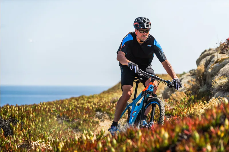 Cube Reaction GTC Race Hardtail Mountain Bike 2017 Blue/Orange/Black-1