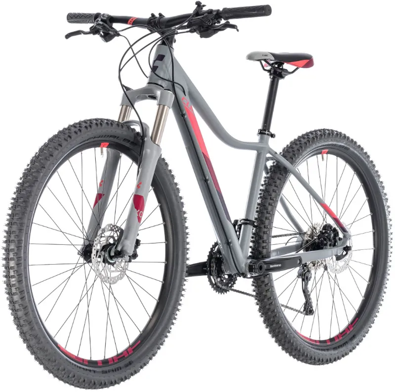 Cube Access Race Womens Mountain Bike 2018 Grey/Berry-2