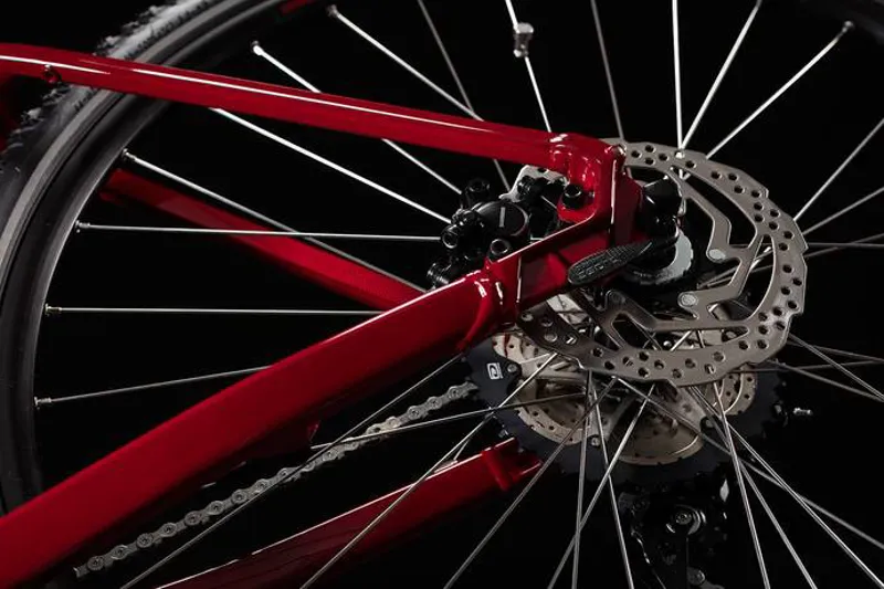 Cube Cross Hybrid Pro 400 Womens Electric Bike 2018 Red-5